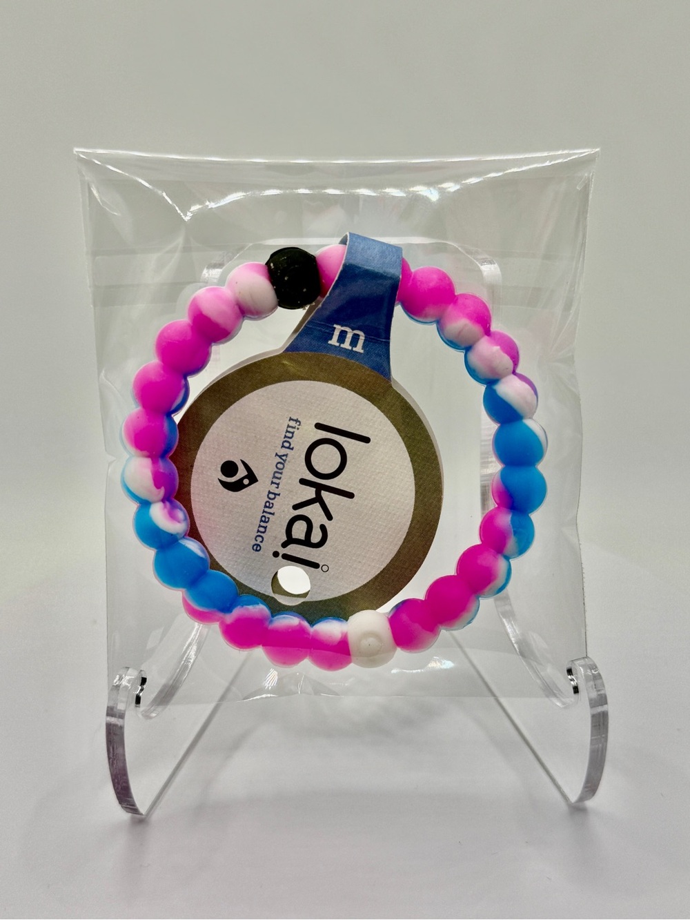 Lokai Pink and Blue Gradient Beaded Bracelet